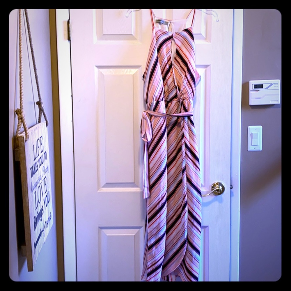 Pink and Blue Dress
